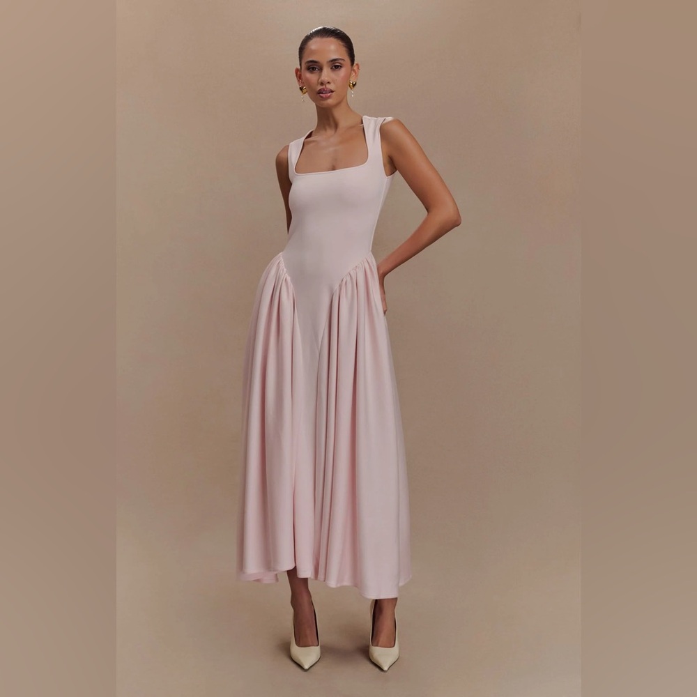 Meshki Sharon Scuba Dress in Ballet Pink